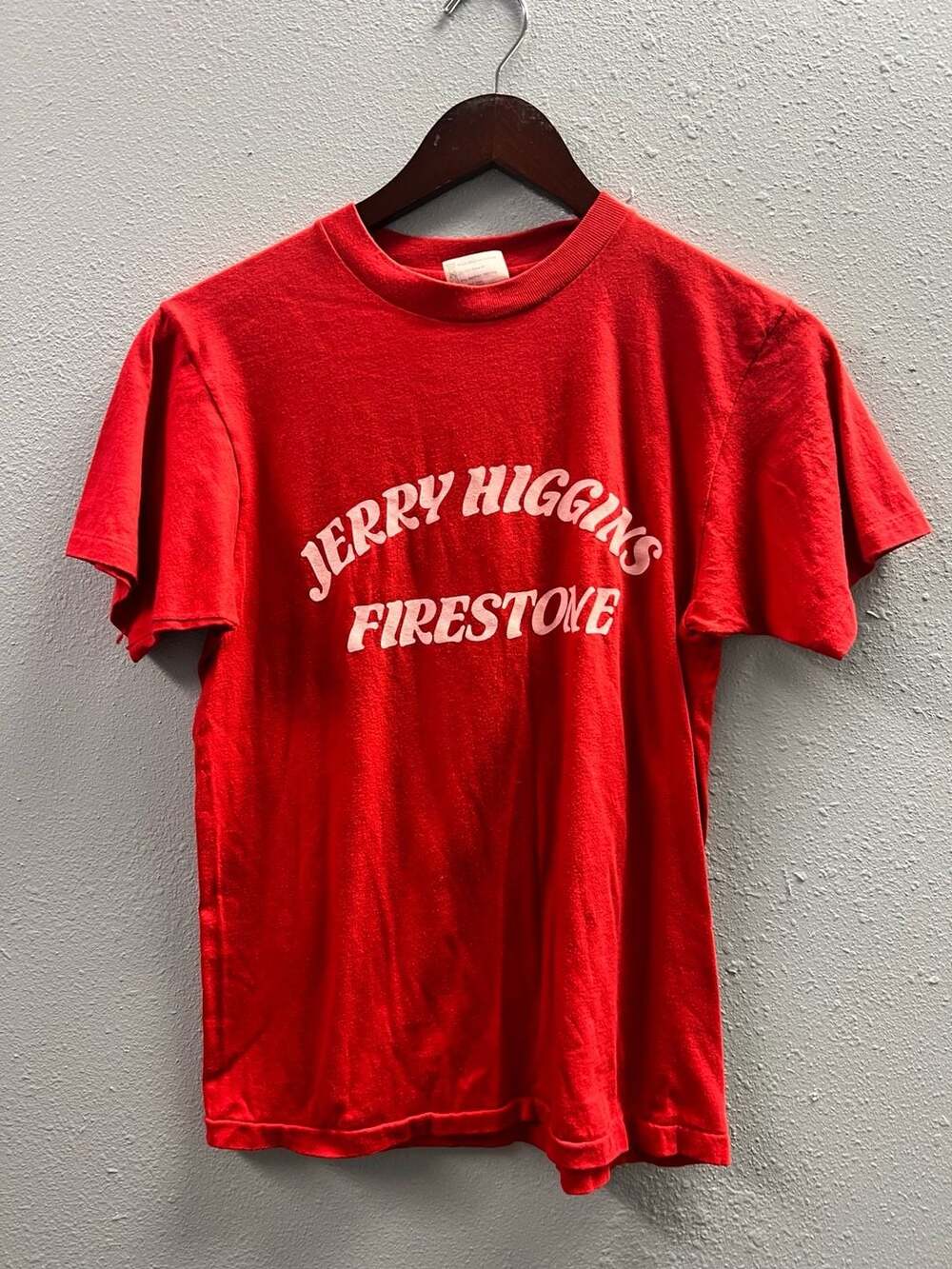 Vintage Single Stitch Jerry Higgins Firestone Pro Auto Service T-Shirt XS 0125